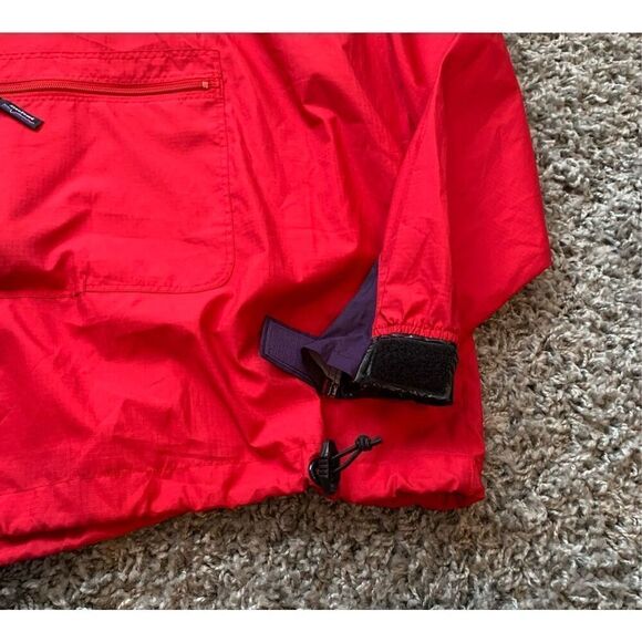 Patagonia Splash Red Pullover Rain Resistant Windbreaker Packable JACKET MENS La - Picture 2 of 7